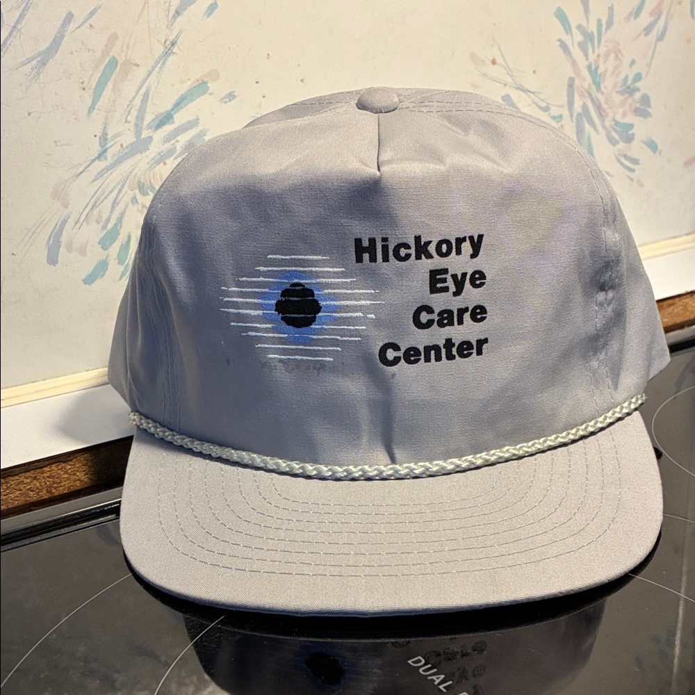 Vintage Gray Hickory Eye Care Center Cap